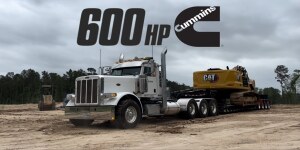 600HP Peterbilt Heavy Haul: Straight Pipes & LOUD Jakes!